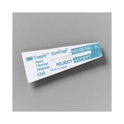 3M ESPE 1243A Comply SteriGage Chemical Integrators Steam 2 in 0.75 500/Pk 3M ESPE 1243A Comply SteriGage Chemical Integrators Steam 2 in 0.75 500/Pk